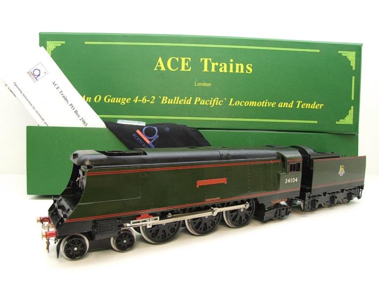 Ace Trains O Gauge E9S1 Bulleid Pacific BR "Bere Alston" R/N 34104 Electric 2/3 Rail Boxed image 22