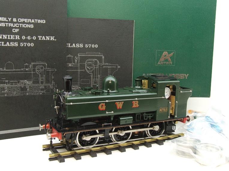 Gauge 1 Aster GWR Green Class 5700 Pannier Tank Loco R/N 6752 Live Steam N/New Boxed image 15