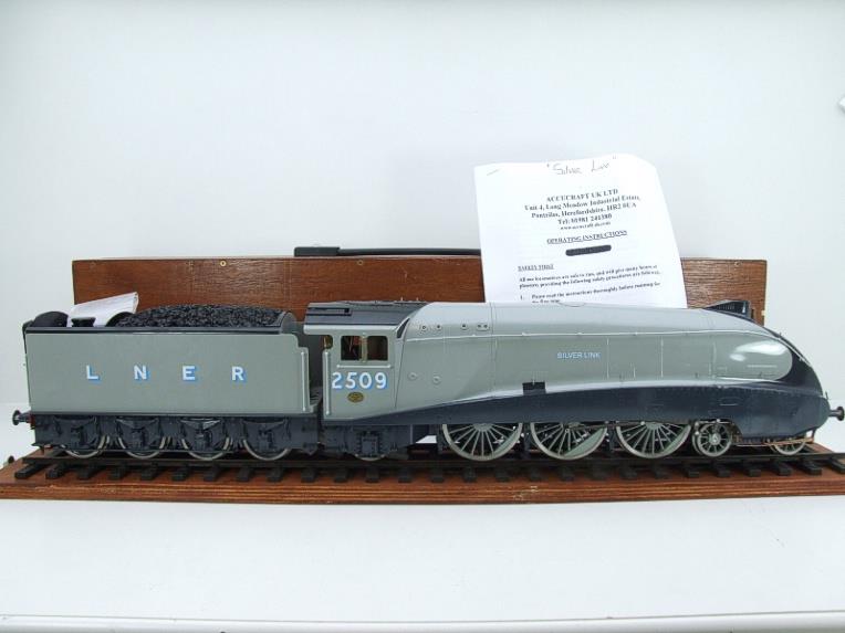 Gauge 1 Bowande LNER A4 Class 4-6-2 Loco & Tender Named "Silver Link" R/N 2509 Live Steam N/Mint image 19