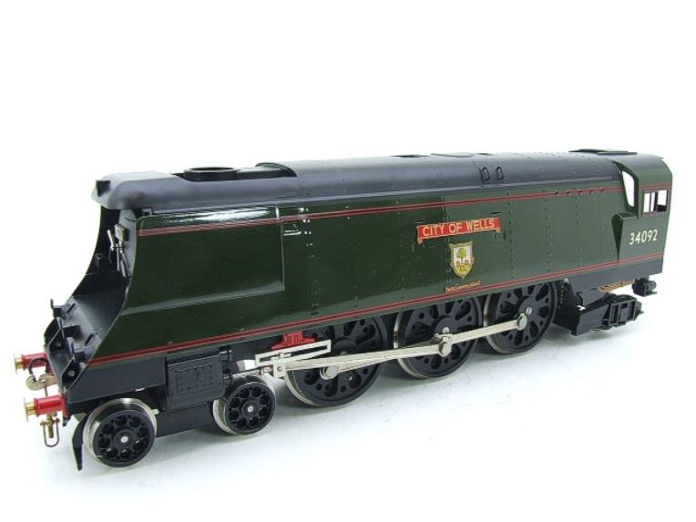 Ace Trains O Gauge E9 Bulleid Pacific BR "City of Wells" R/N 34092 Electric 2/3 Rail Bxd Rare Named image 11