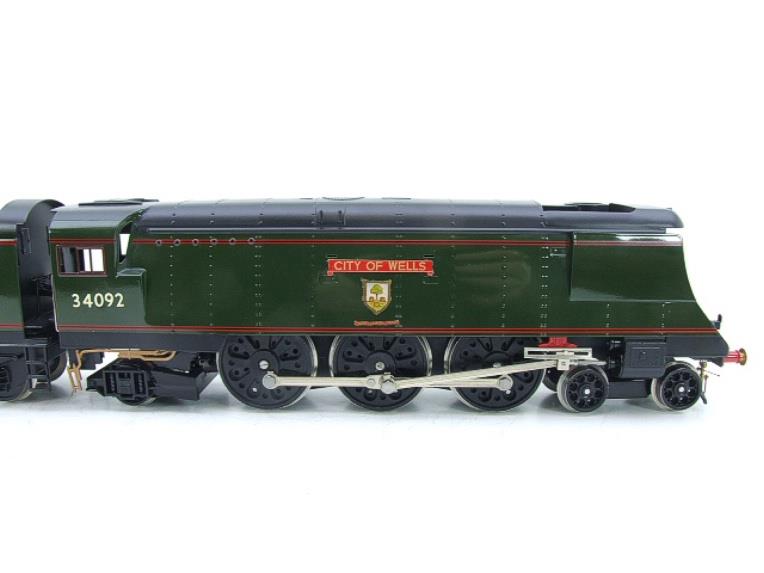 Ace Trains O Gauge E9 Bulleid Pacific BR "City of Wells" R/N 34092 Electric 2/3 Rail Bxd Rare Named image 13