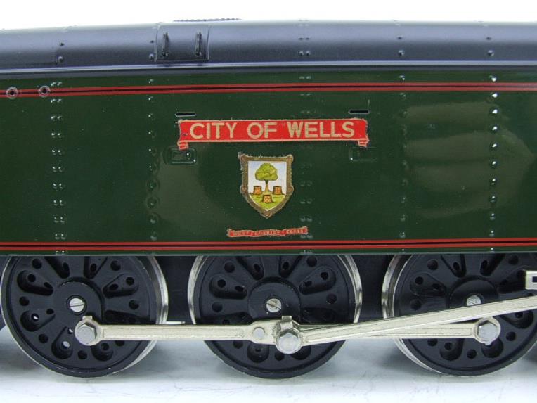 Ace Trains O Gauge E9 Bulleid Pacific BR "City of Wells" R/N 34092 Electric 2/3 Rail Bxd Rare Named image 15