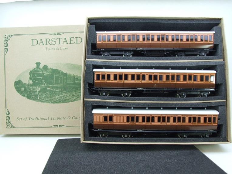 Darstaed O Gauge "LSWR" Suburban Non Corridor Coaches Set x3 Set 2/3 Rail Boxed image 21