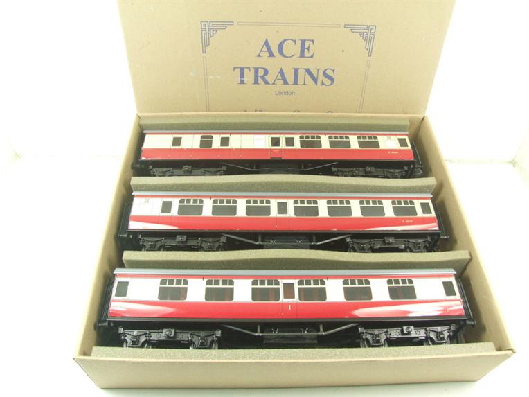 Ace Trains O Gauge C5A BR Mk1 Red & Cream "The Elizabethan" Corridor x3 Coaches Set A image 20