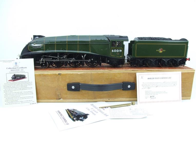 G Scale, Gauge 1 Bowande BR Green A4 Class 4-6-2 Loco & Tender Named "Bittern" R/N 60019 Live Steam image 20