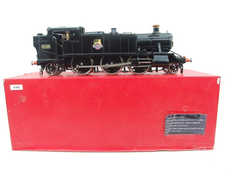 Accucraft Gauge 1 Prairie BR Unlined BR Black Class 61XX, 2-6-2T R/N 6106 Live Steam Bxd image 20