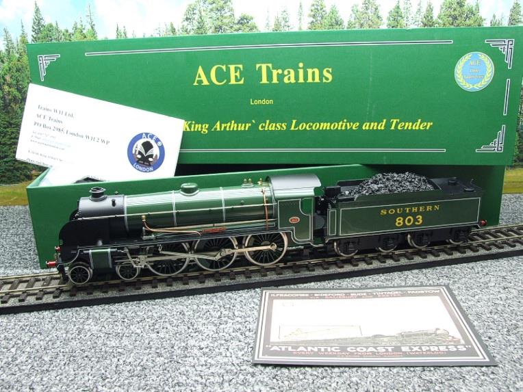 ACE Trains, O Gauge, E34-B3, SR Gloss Lined Olive Green "Sir Harry Le Fise Lake" R/N 803 image 22