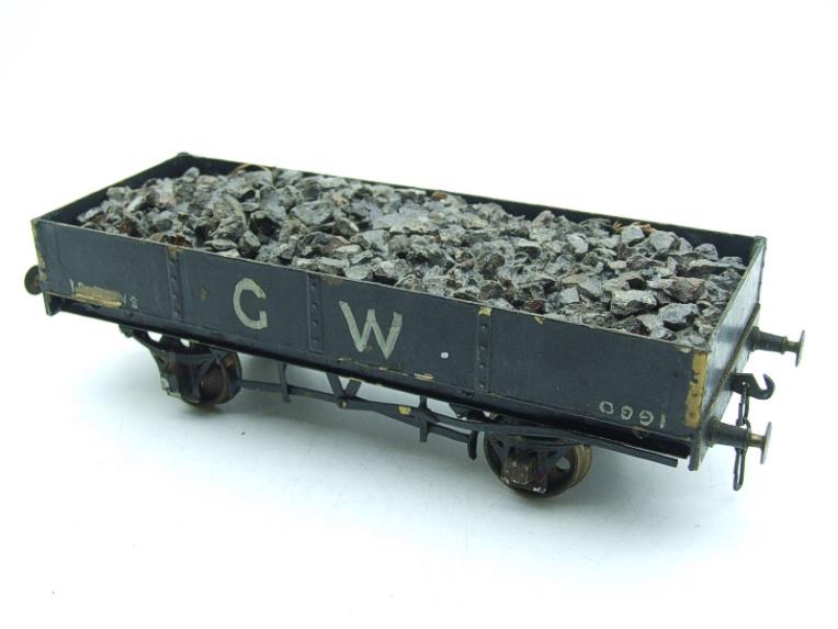 O Gauge Solid Brass "GW" Open LWB Mineral Ballast Coal Wagons x3 Set image 18