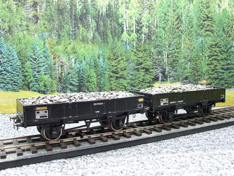 Parkside O Gauge Open LWB Grampus Mineral Ballast Coal Wagons x2 Set 2/ 3 Rail image 11