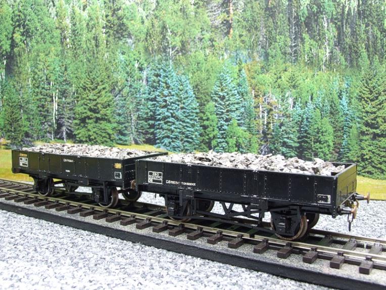 Parkside O Gauge Open LWB Grampus Mineral Ballast Coal Wagons x2 Set 2/ 3 Rail image 13