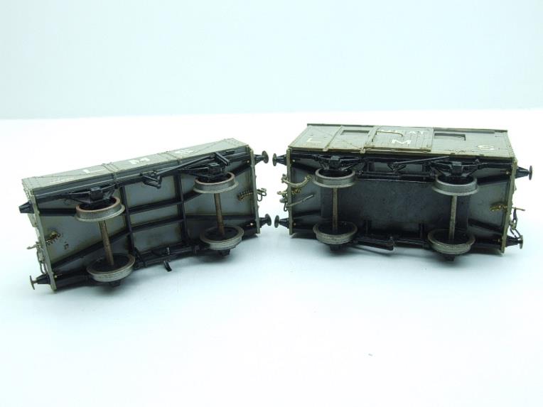 Kit Built O Gauge LMS Open Coal Wagon & LMS Meat Van x2 Set 2/ 3 Rail image 15
