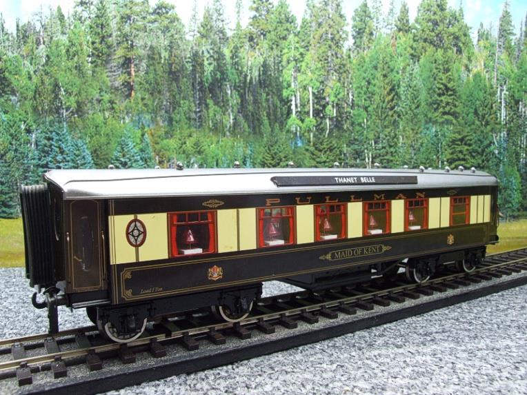 Darstaed O Gauge Kitchen 1st "Maid of Kent" Grey Roof Pullman Coach Lit interior 2/3 Rail Boxed image 11
