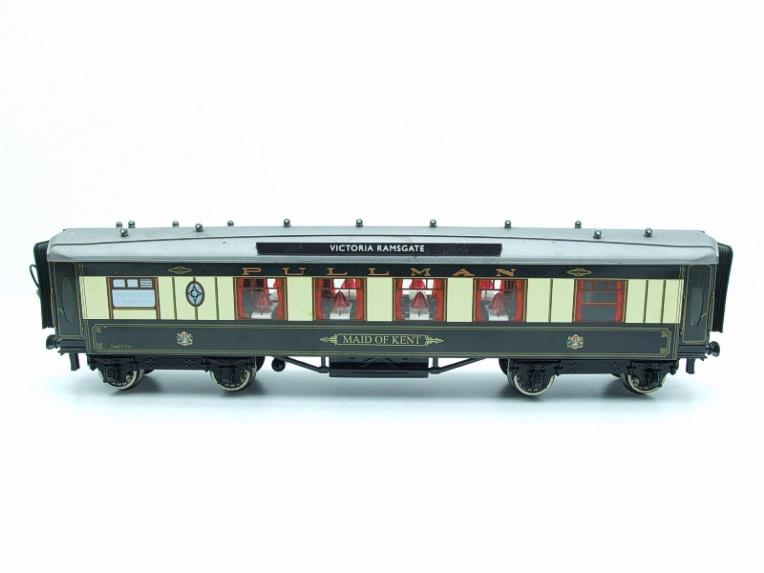 Darstaed O Gauge Kitchen 1st "Maid of Kent" Grey Roof Pullman Coach Lit interior 2/3 Rail Boxed image 13