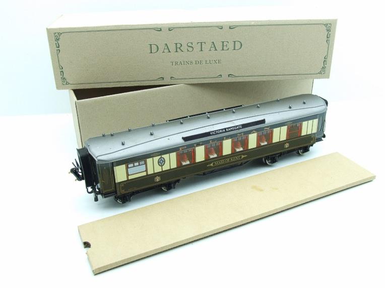 Darstaed O Gauge Kitchen 1st "Maid of Kent" Grey Roof Pullman Coach Lit interior 2/3 Rail Boxed image 18