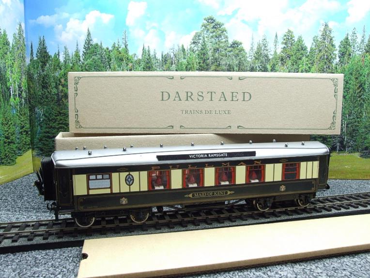 Darstaed O Gauge Kitchen 1st "Maid of Kent" Grey Roof Pullman Coach Lit interior 2/3 Rail Boxed image 19