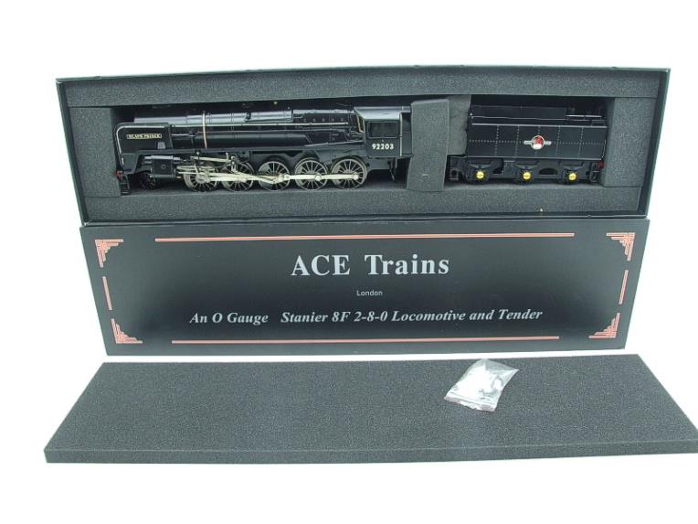Ace Trains O Gauge E28B1 BR Class 9F Loco & Tender "Black Prince" R/N 92203 Electric 2/3 Rail Bxd image 20