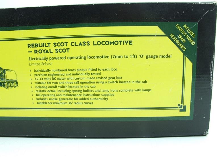 Bassett Lowke O Gauge BL99011 BR Rebuilt Scot Class "Royal Scot" R/N 46100 Bxd 2/3 Rail image 20