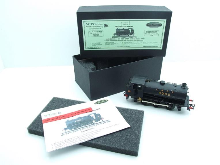 WJ Vintage O Gauge WJV01111 LNER J94 Class 0-6-0ST Unlined Black R/N 8008 Ltd Edition Bxd image 19