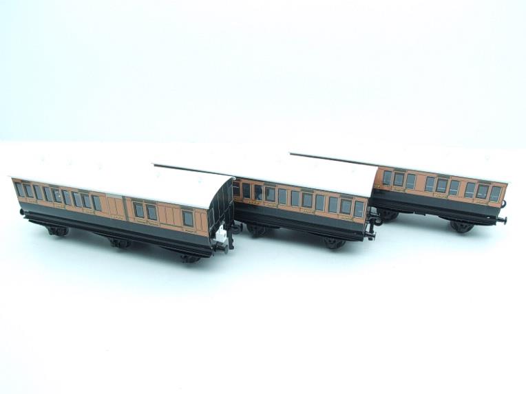 Ace Trains O Gauge C24 LSWR Six Wheeled Passenger Coaches x3 Set Boxed 2/3 Rail Set 6 image 11