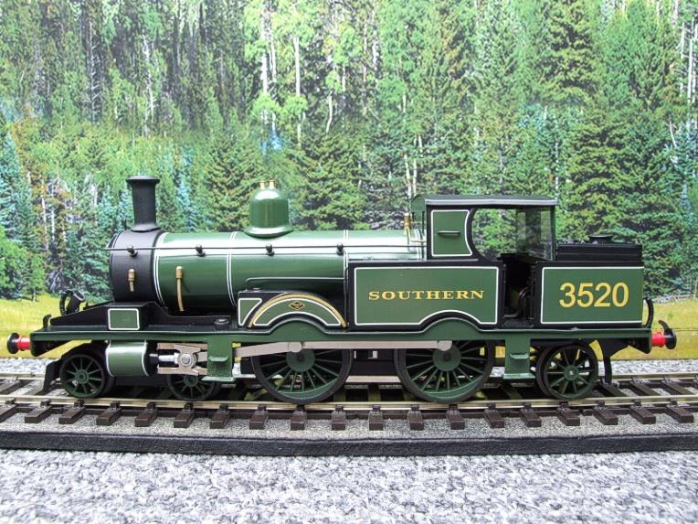 WJ Vintage O Gauge Class 415 Adams Radial 4-4-2 Tank Loco "SR" Green R/N 3520 Elec 2/3 Rail Bxd image 1