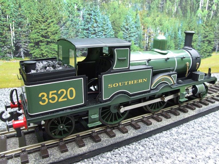 WJ Vintage O Gauge Class 415 Adams Radial 4-4-2 Tank Loco "SR" Green R/N 3520 Elec 2/3 Rail Bxd image 17