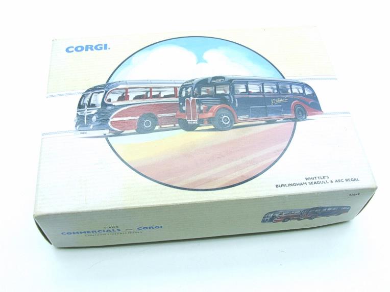 O Scale Corgi "Whittle's Bulingham Seagull & AEC Regal" Buses 97069 Ltd Edition Set Boxed image 19