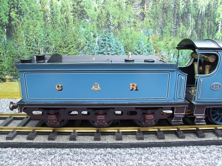 Gauge 1 Solid Brass Metal CR Blue "Caledonian Railway" 4-6-0 Loco & Tender R/N 918 Live Steam image 11