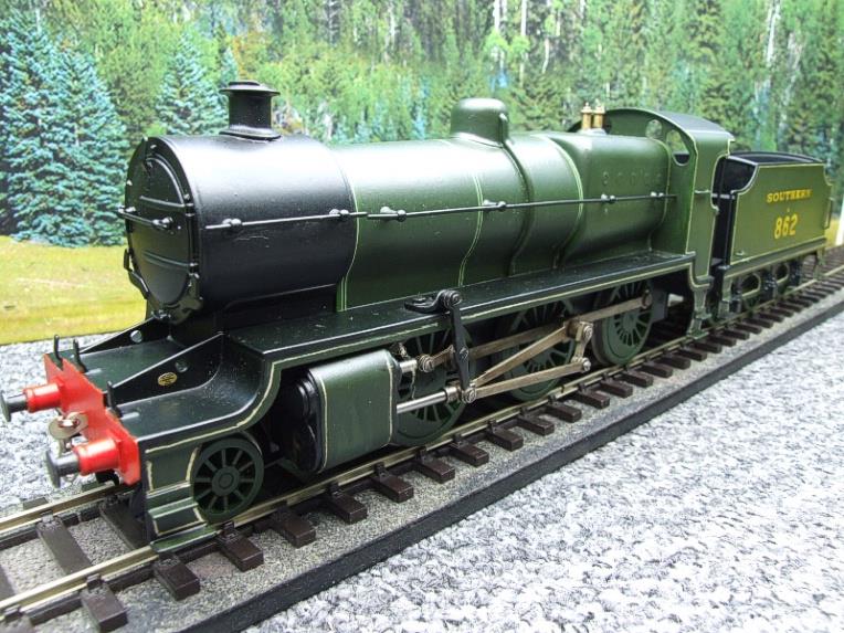Bassett Lowke O Gauge SR Southern Lined Olive Green Maunsell N Class Mogul Loco & Tender A862 Electric 2/3 Rail Boxed Repaint image 13