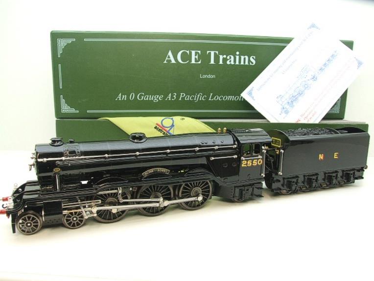 Ace Trains O Gauge E6 A3 Pacific NE Rare War Time Black "Blink Bonny" R/N 2550 Boxed 3 Rail image 22