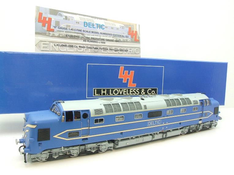 L H Loveless & Co Finescale O Gauge English Electric Prototype DP1 "Deltic" Diesel Loco Electric 2 Rail Bxd Fitted With x2 Smoke units image 1