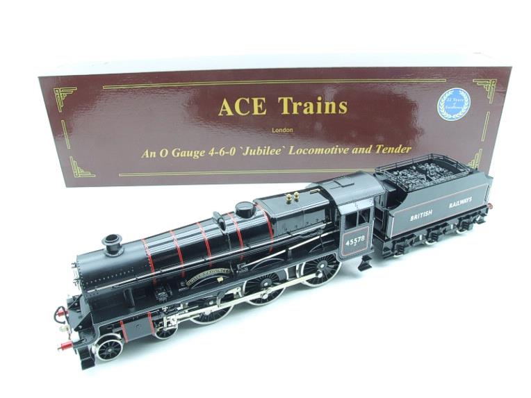Ace Trains O Gauge E18/GFT, BR Gloss Black Red Lined Jubilee Class, "FOWLER Tender "SANSPAREIL" R/N 45732, Rare Electric 2/3 Rail Boxed image 3