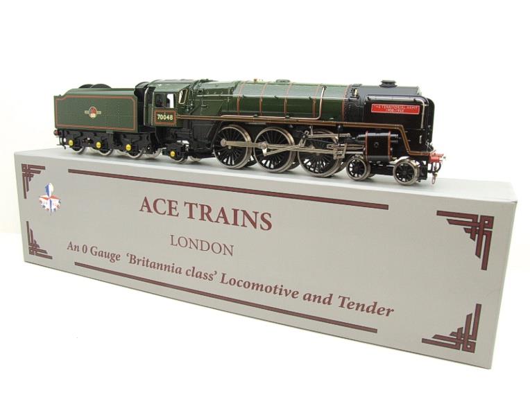 Ace Trains O Gauge E27J, BR Britannia Class "Clive of India" RN 70040, Elec 2/3 Rail Bxd image 3