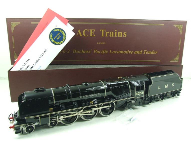 Ace Trains O Gauge E12P LMS Black Duchess Pacific "Sir William A Stanier FRS" R/N 6256 Electric 2/3 Rail Bxd image 1