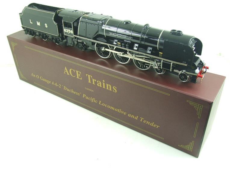 Ace Trains O Gauge E12P LMS Black Duchess Pacific "Sir William A Stanier FRS" R/N 6256 Electric 2/3 Rail Bxd image 2