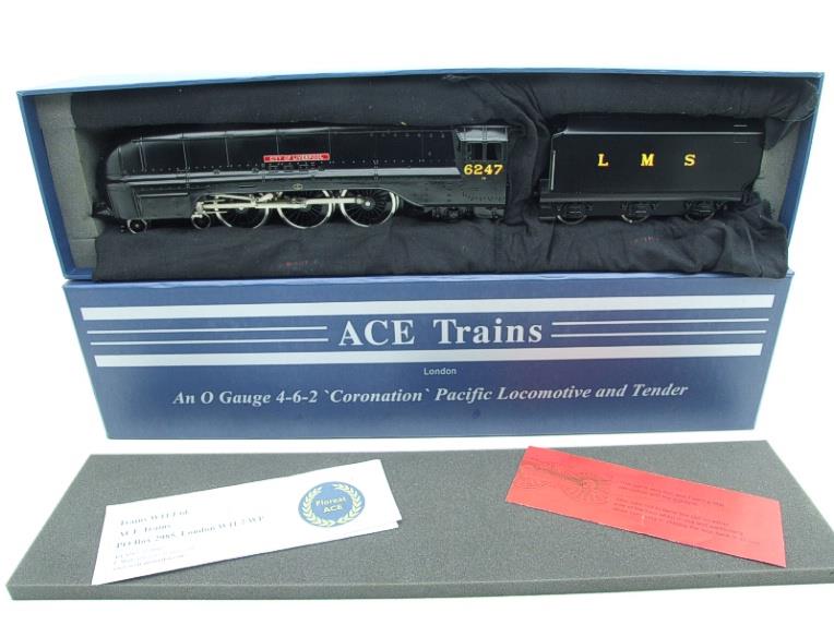Ace Trains O Gauge E12C1 Streamlined Coronation Pacific LMS Wartime Satin Black "City of Liverpool" R/N 6247 Bxd image 19
