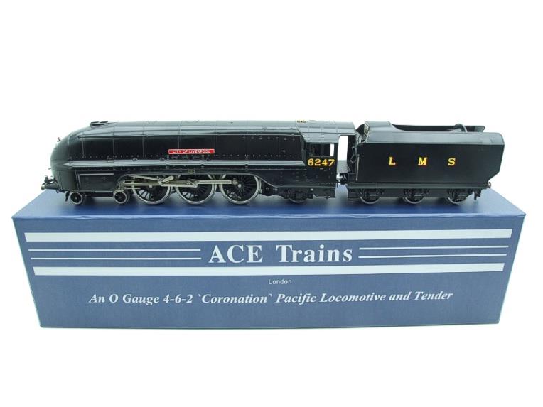 Ace Trains O Gauge E12C1 Streamlined Coronation Pacific LMS Wartime Satin Black "City of Liverpool" R/N 6247 Bxd image 21