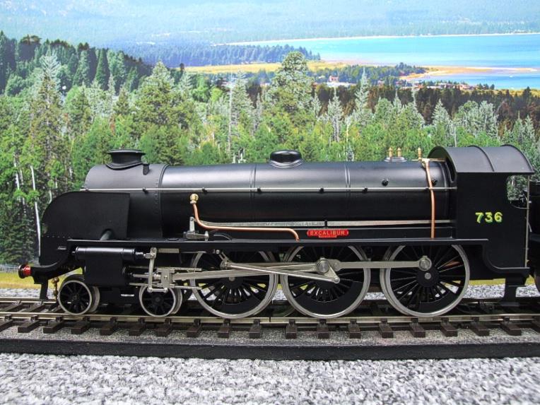 ACE Trains O Gauge E/34-D1 Bulleid SR Wartime Satin Black 4-6-0 "Excalibur" 736 Elec 2/3 Rail Boxed image 5