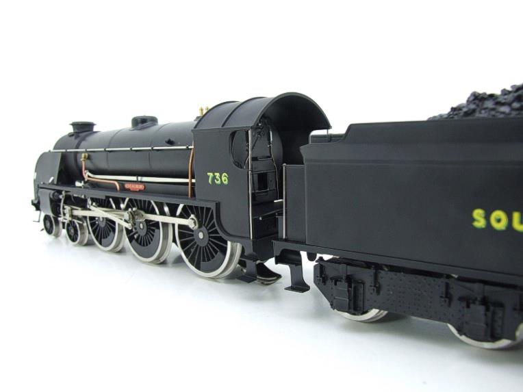 ACE Trains O Gauge E/34-D1 Bulleid SR Wartime Satin Black 4-6-0 "Excalibur" 736 Elec 2/3 Rail Boxed image 9