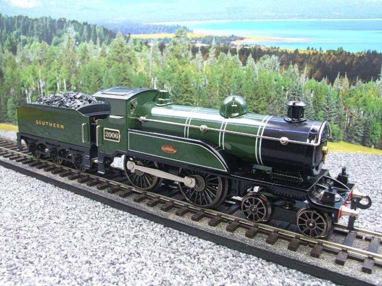 Ace Trains O Gauge E3 "SR" Southern Railway Black Lined Green 4-4-0 Loco & Tender R/N 2006 Electric 3 Rail Bxd image 9