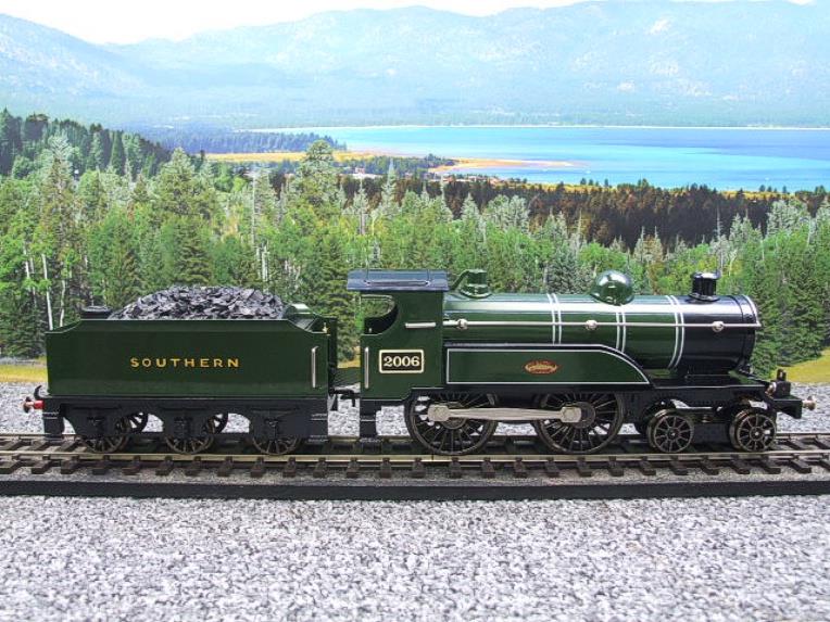 Ace Trains O Gauge E3 "SR" Southern Railway Black Lined Green 4-4-0 Loco & Tender R/N 2006 Electric 3 Rail Bxd image 21