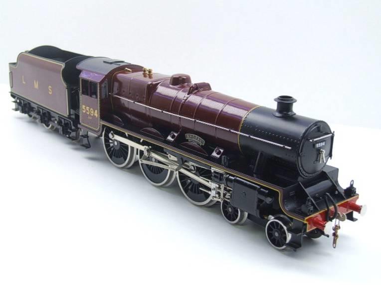Ace Trains O Gauge E18C8 LMS Maroon Loco & Tender "Bhopal" R/N 5594 Elec 2/3 Rail BNB image 2