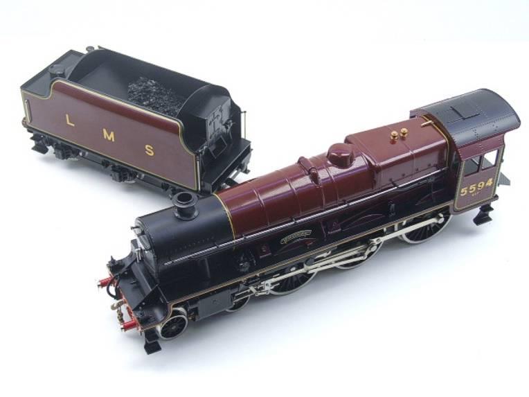 Ace Trains O Gauge E18C8 LMS Maroon Loco & Tender "Bhopal" R/N 5594 Elec 2/3 Rail BNB image 11