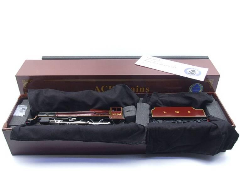 Ace Trains O Gauge E18C8 LMS Maroon Loco & Tender "Bhopal" R/N 5594 Elec 2/3 Rail BNB image 19