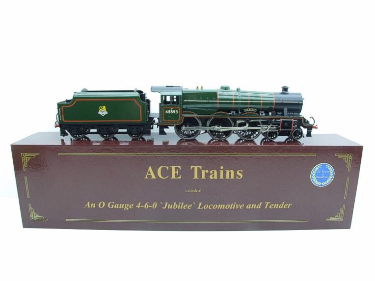 Ace Trains O Gauge E18D2, BR Green Jubilee Class Loco & Tender "Leander" R/N 45690, Elec 2/3 Rail image 2