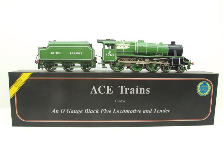 Ace Trains O Gauge E19-E BR Apple Green Black Five Loco & Tender R/N M4763 Electric 2/3 Rail Bxd image 1