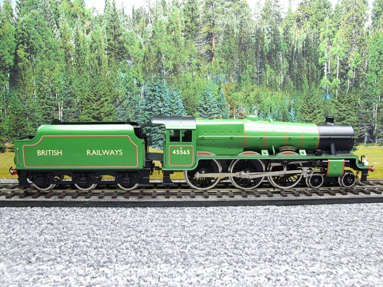 Ace Trains O Gauge E18/B Jubilee Class Loco & Tender BR Gloss Lined Apple Green "Victoria" R/N 45565 Electric 2/3 Rail Bxd image 4