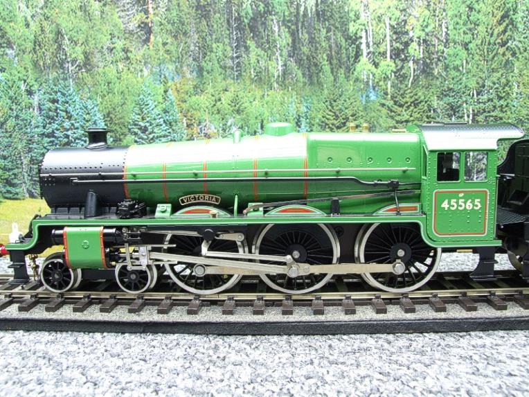 Ace Trains O Gauge E18/B Jubilee Class Loco & Tender BR Gloss Lined Apple Green "Victoria" R/N 45565 Electric 2/3 Rail Bxd image 5