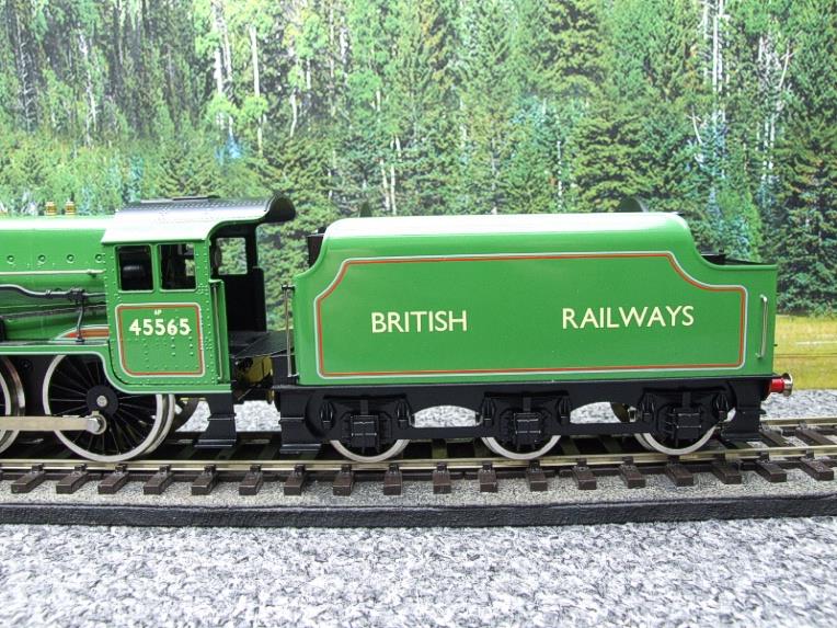 Ace Trains O Gauge E18/B Jubilee Class Loco & Tender BR Gloss Lined Apple Green "Victoria" R/N 45565 Electric 2/3 Rail Bxd image 6