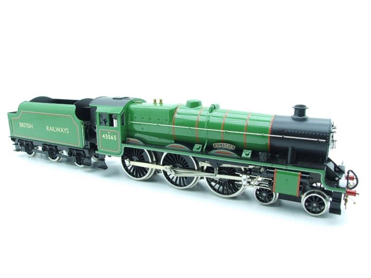 Ace Trains O Gauge E18/B Jubilee Class Loco & Tender BR Gloss Lined Apple Green "Victoria" R/N 45565 Electric 2/3 Rail Bxd image 15