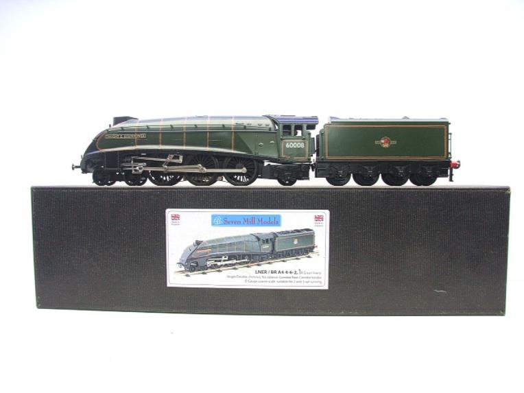 Seven Mills O Gauge BR Green A4 Pacific "Union of South Africa" Loco & Tender R/N 60009 Elec 2/3 Rail Bxd image 1